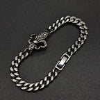 Chrome Hearts anchor Fleur de Lis ID bracelet 925 Sterling Silver