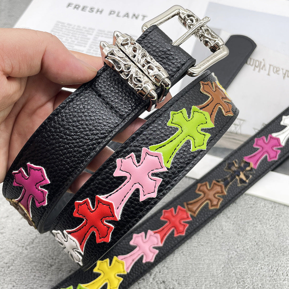 Chh Chrome Heart Belt Sacred Sword Cross Belt