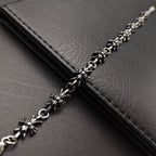 Chrome Hearts Silver 925 Tiny E Cross Bracelet