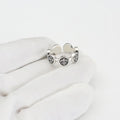 Chrome Hearts cross print open ring