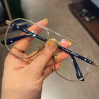 CHH Chrome Hearts Glasses Pure Titanium Ultra Light Polygonal Myopia Glasses Frame