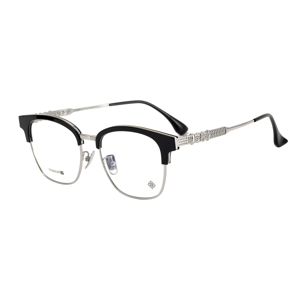 CHH Chrome Hearts Glasses Vintage Ultra Light Half Frame Myopia Glasses Frame