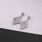 Chrome Hearts retro cross rivet earrings