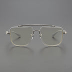 CHH Chrome Hearts Glasses Double Beam Big Face Titanium Frame Myopia Glasses Frame