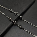 Chrome Hearts old retro bone S925 cross bracelet
