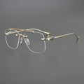 CHH Chrome Hearts Glasses Fashion Double Beam Frameless Myopia Glasses Frame