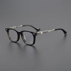CHH Chrome Hearts Glasses Plain Silver Versatile Flat Mirrors Myopia Glasses Frame