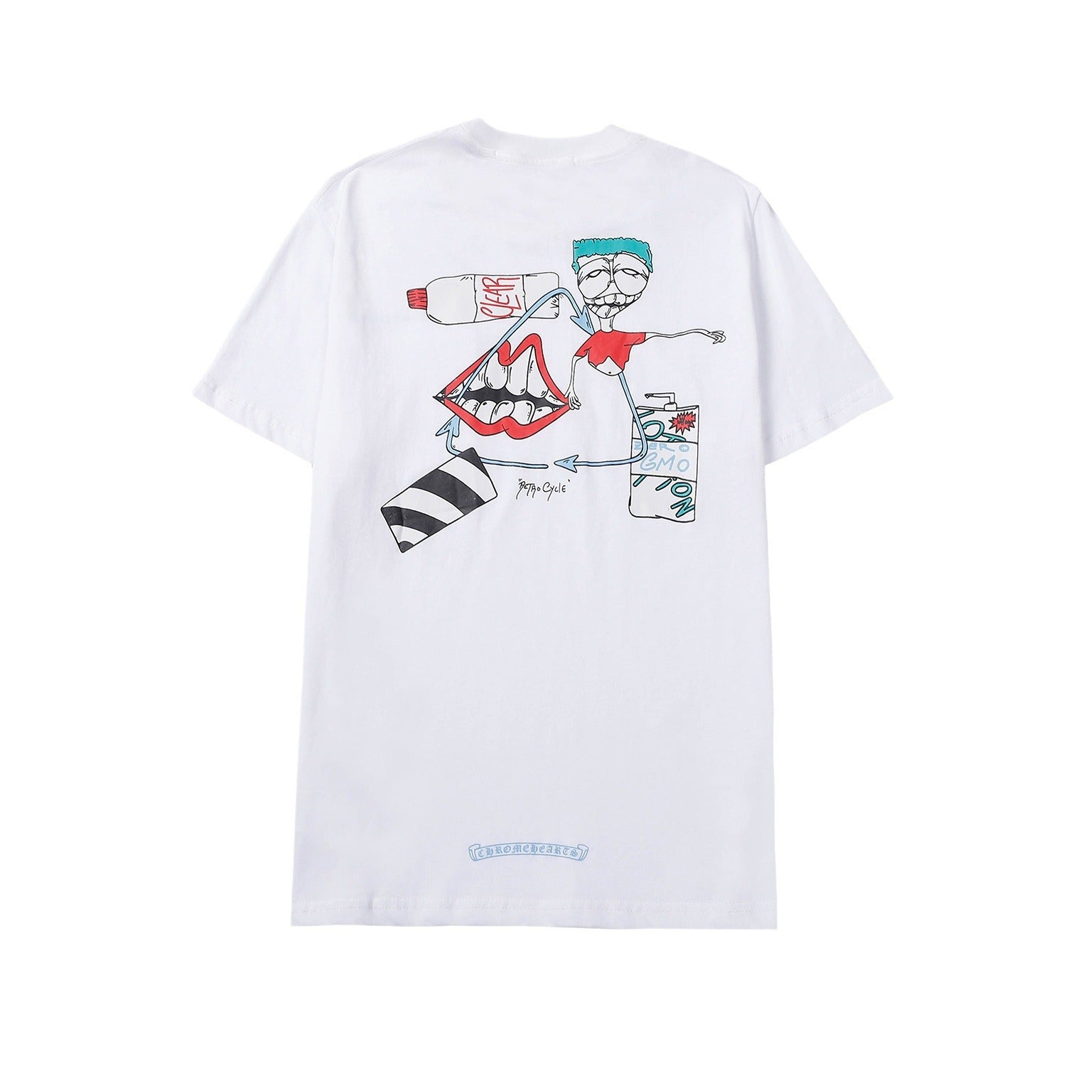 CHH Chrome Heart T Shirts Crowe Summer Short Sleeve Hip Hop Men's and Women's T-Shirts