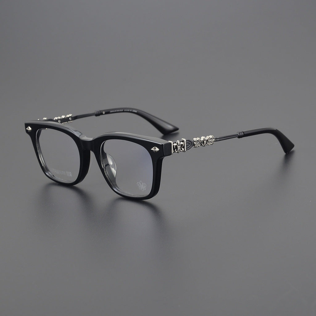CHH Chrome Hearts Glasses Pure Titanium Temple Punk Wind Myopia Glasses Frame