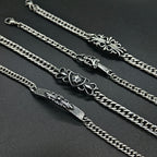 Chrome Hearts curved Cuban domineering retro bracelet