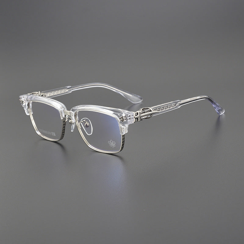 CHH Chrome Hearts Glasses Pure Titanium Cutting Engraving Process Myopia Glasses Frame