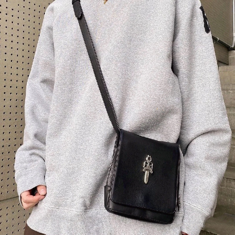 Chh Chrome Heart Leather Bag Sword Cross