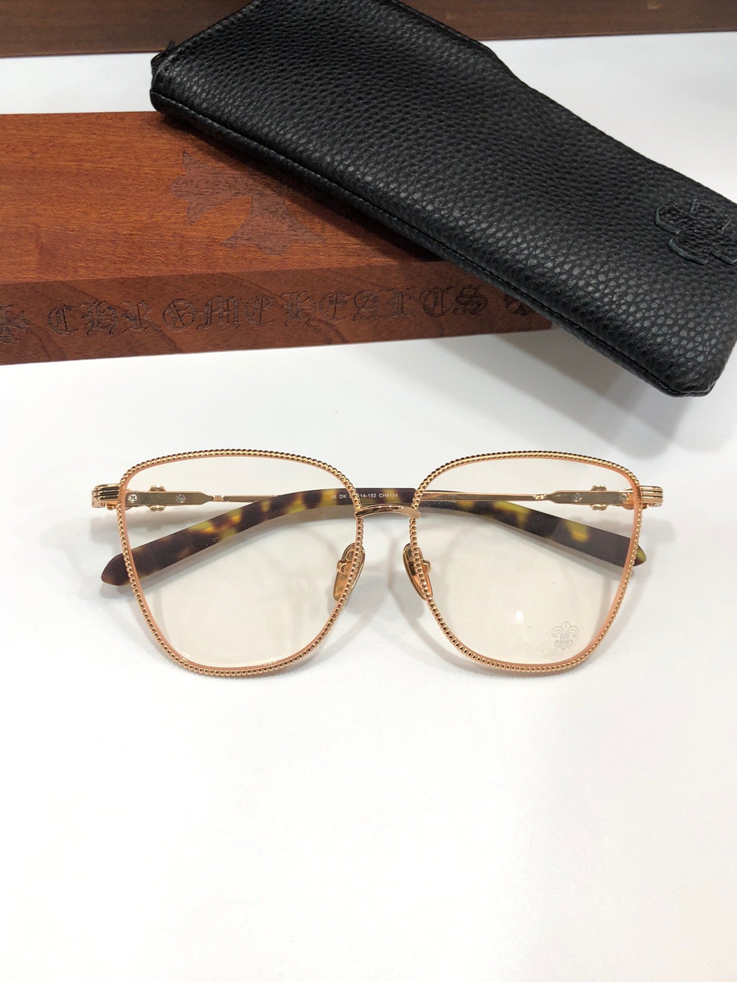 CHH Chrome Hearts Glasses Fashion Personality Cat Eye Large Frame Glasses Frame