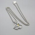 Chrome Hearts big mouth gold tooth necklace