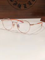 CHH Chrome Hearts Glasses Simple and stylish ultra-light titanium round frame glasses
