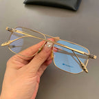 CHH Chrome Hearts Glasses Double Beam Vintage Toad Mirror Glasses Frame