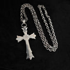 Chrome Hearts large double-layer cross letter chain pendant
