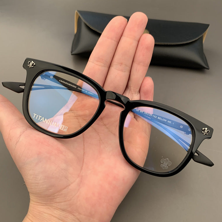 CHH Chrome Hearts Glasses Myopia glasses frame square pure titanium temple