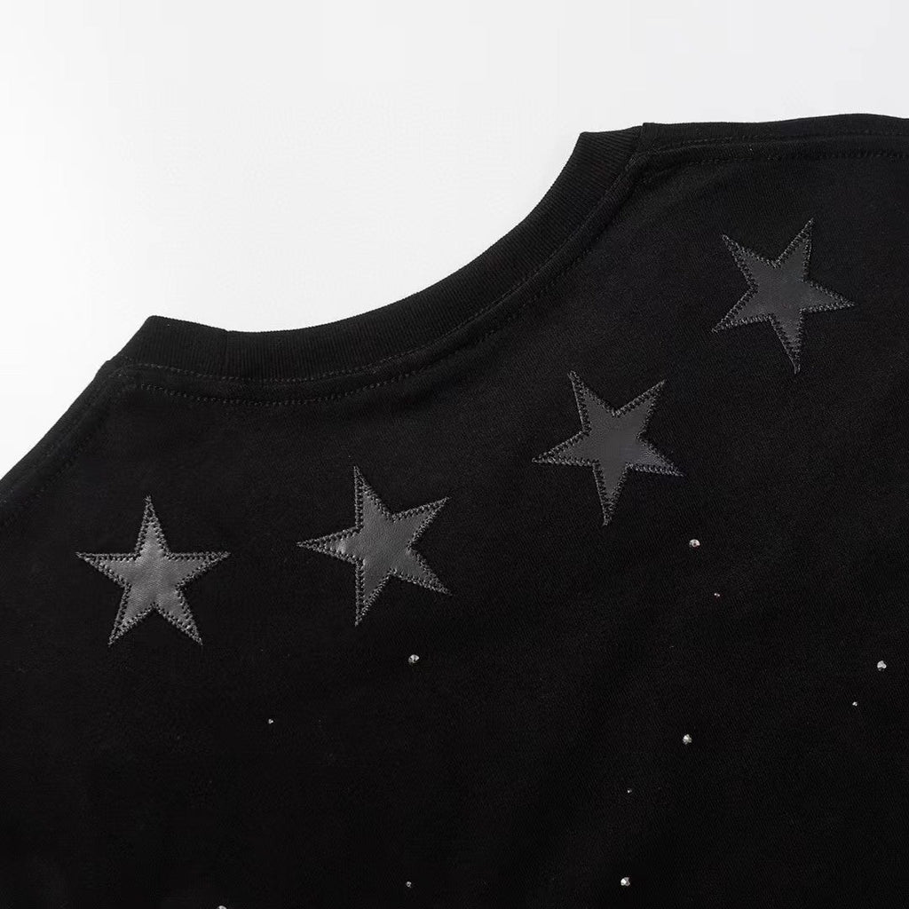 Chh Chrome Hearts T Shirts Star Hot Diamond Short-sleeved T-shirt