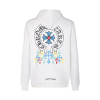 CHH Chrome Heart Hoodie Big Horseshoe Colored Cross Sanskrit Letter Sweater