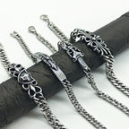 Chrome Hearts curved Cuban domineering retro bracelet