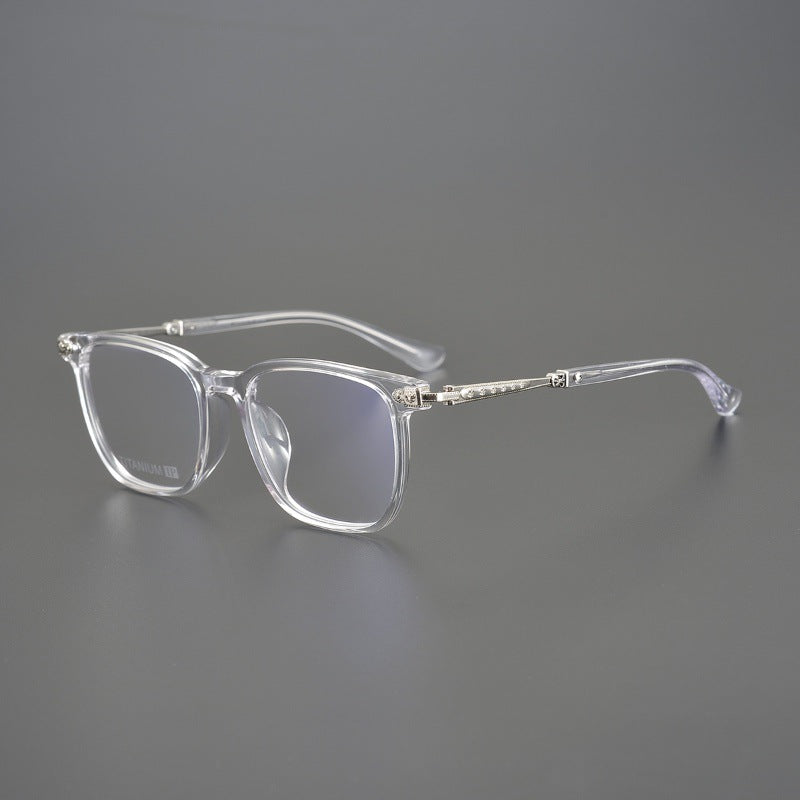 CHH Chrome Hearts Glasses Vintage Pure Titanium Black Frame Glasses