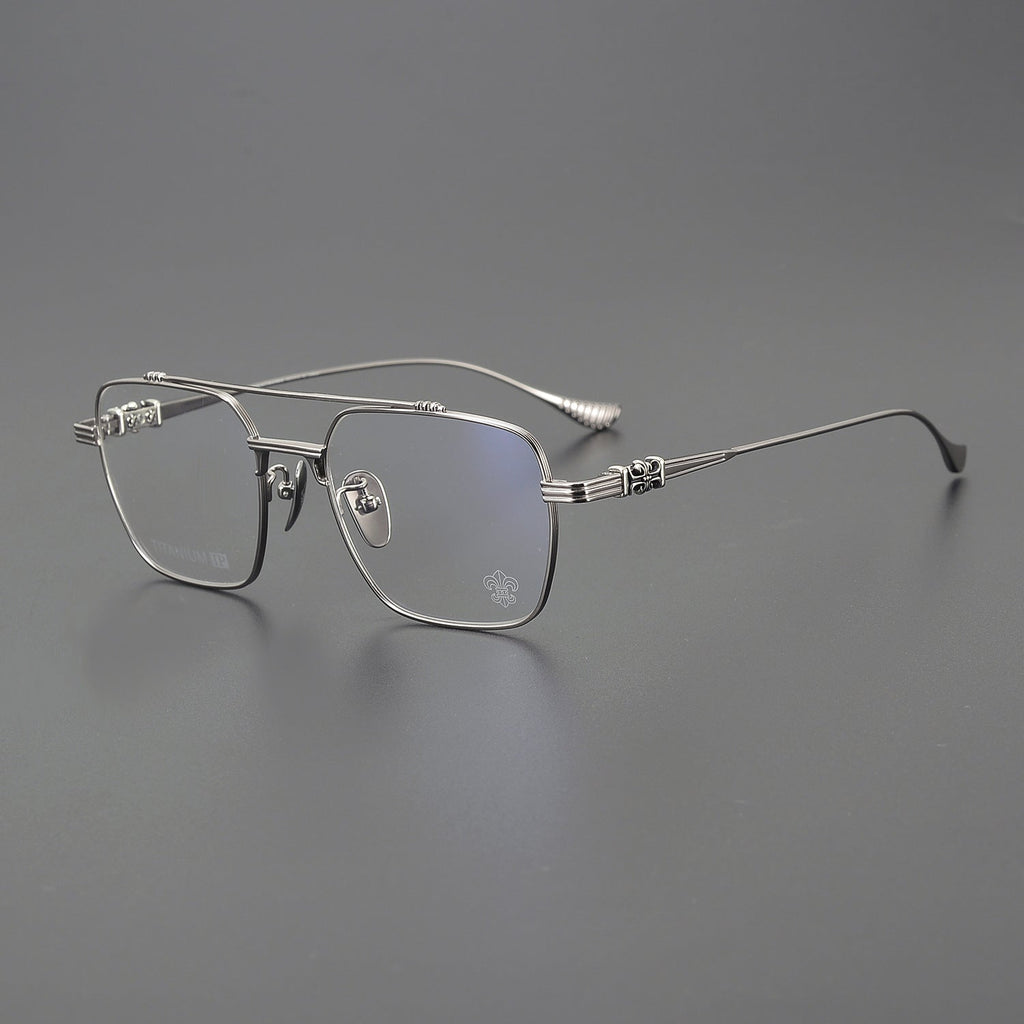 CHH Chrome Hearts Glasses Toad Mirror Double Beam Full Frame Glasses Frame