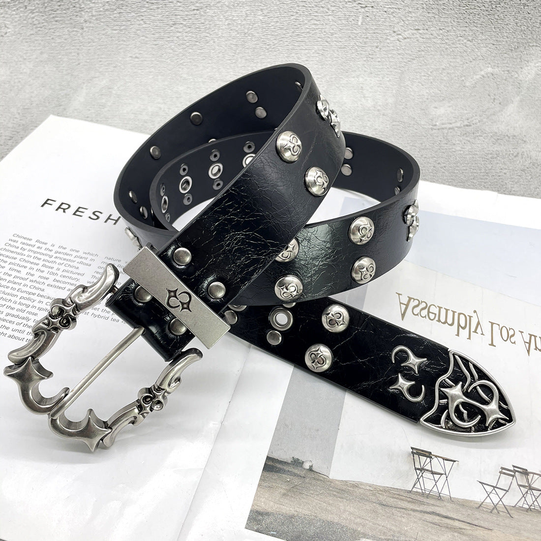 Chh Chrome Heart Belt Sacred Sword Cross Belt