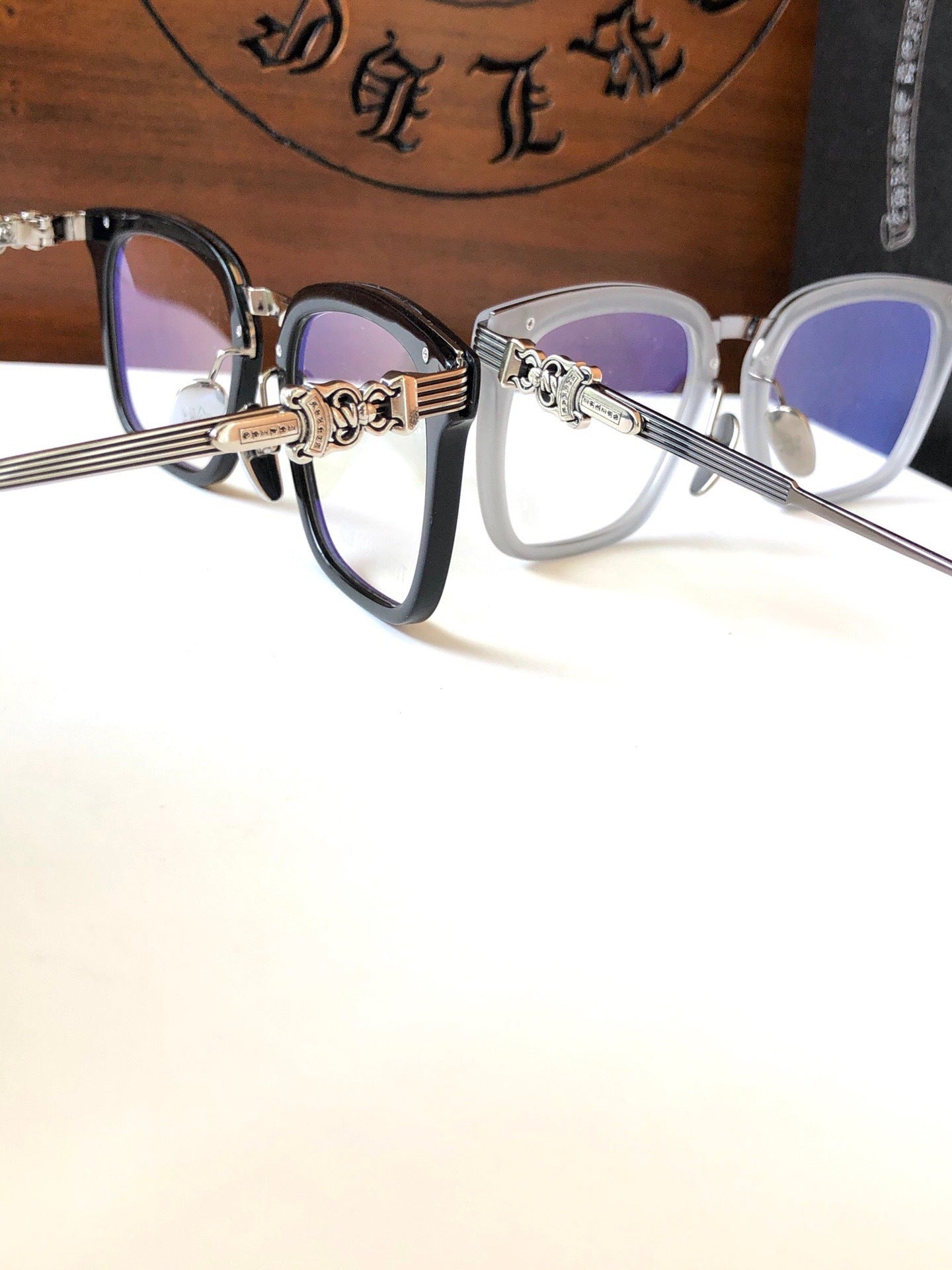 CHH Chrome Hearts Glasses Stylish and Simple Ultra Light Pure Titanium Glasses Frame