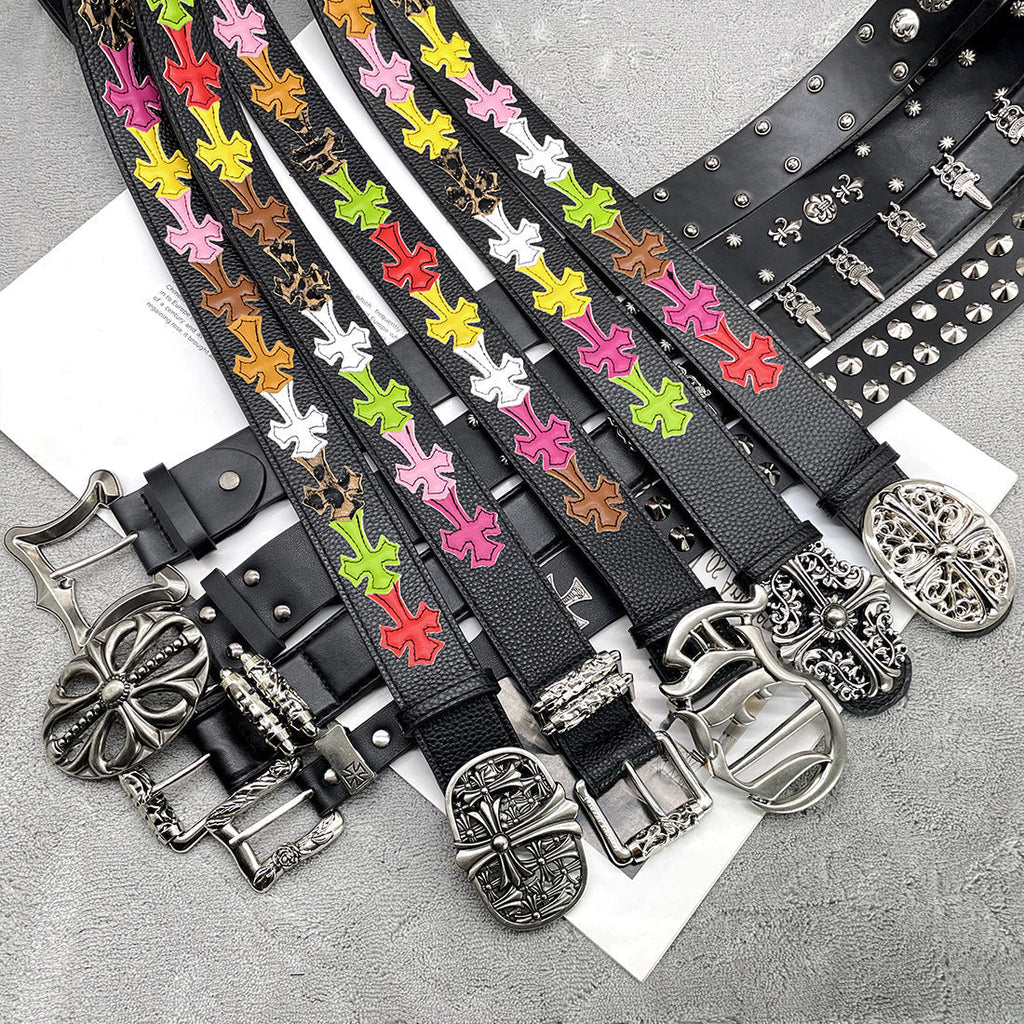 Chh Chrome Heart Belt Sacred Sword Cross Belt