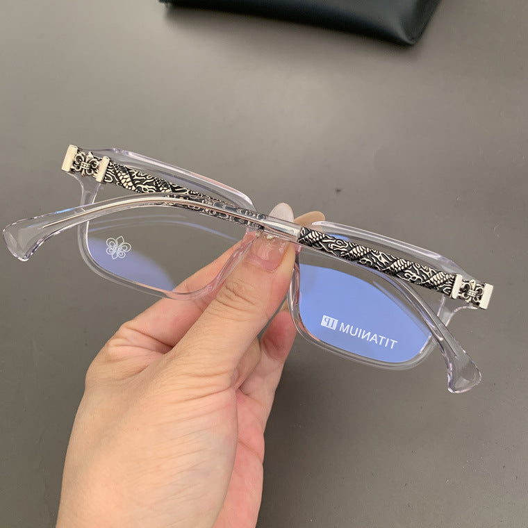 CHH Chrome Hearts Glasses Vintage Pure Titanium Square Myopia Glasses Frame