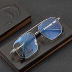 CHH Chrome Hearts Glasses Pure Titanium Double Beam Polygonal Myopia Glasses Frame & Sunglasses