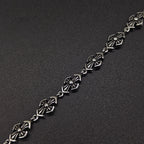 Chrome Hearts cross Silver Daisy retro bracelet