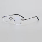 CHH Chrome Hearts Glasses Frameless Pure Titanium Glasses Frame Personalized Business