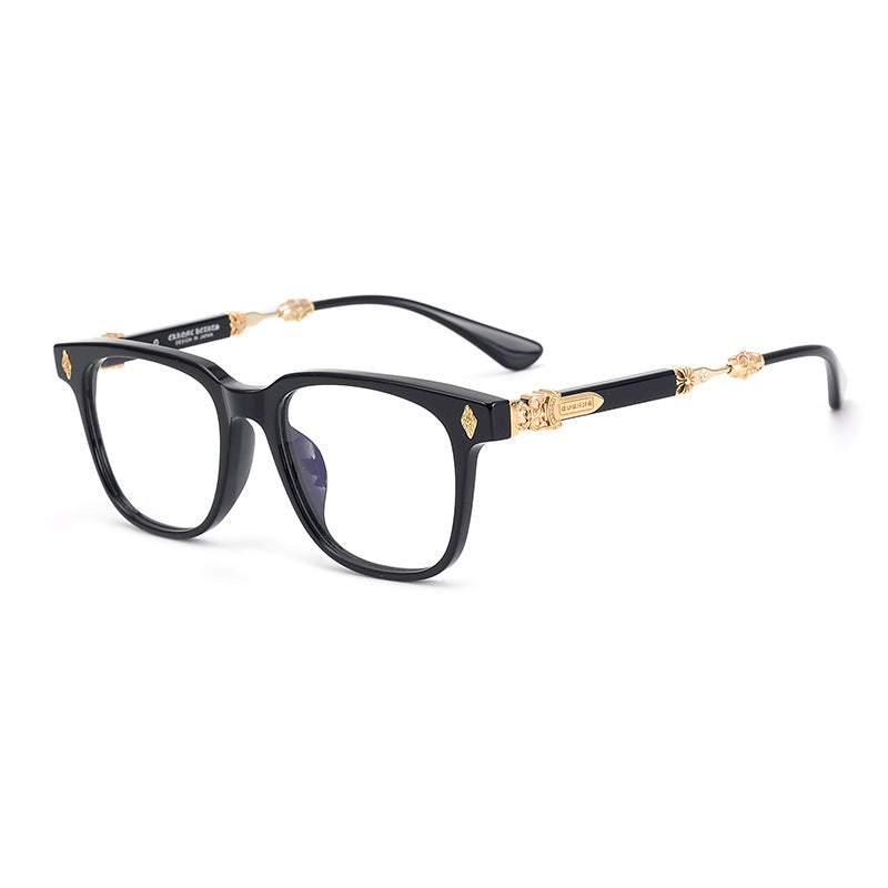 CHH Chrome Hearts Glasses vintage plate literary glasses frame big face