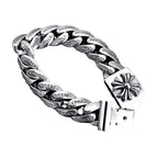 Chrome Hearts Retro Plus Cross Box ID Classica chain Bracelet 925 silver