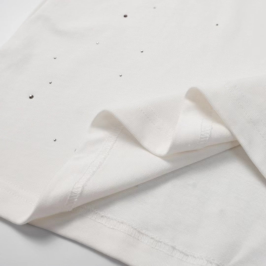 Chh Chrome Hearts T Shirts Star Hot Diamond Short-sleeved T-shirt