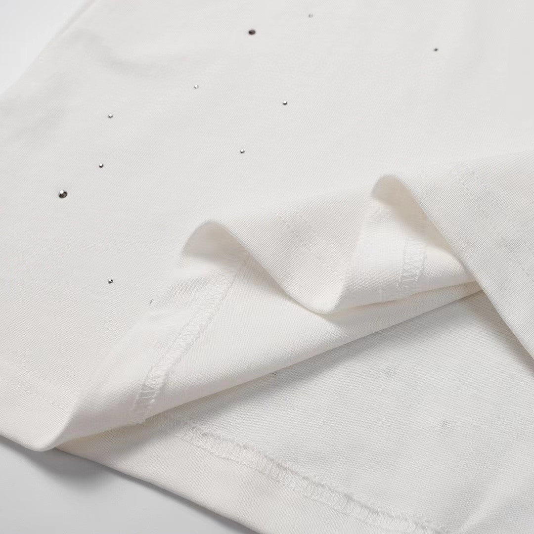 Chh Chrome Hearts T Shirts Star Hot Diamond Short-sleeved T-shirt