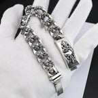 Chrome Hearts Floral cross heart ID bracelet