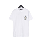 CHH Chrome Heart T Shirts Croix Hands Ribbon Cross