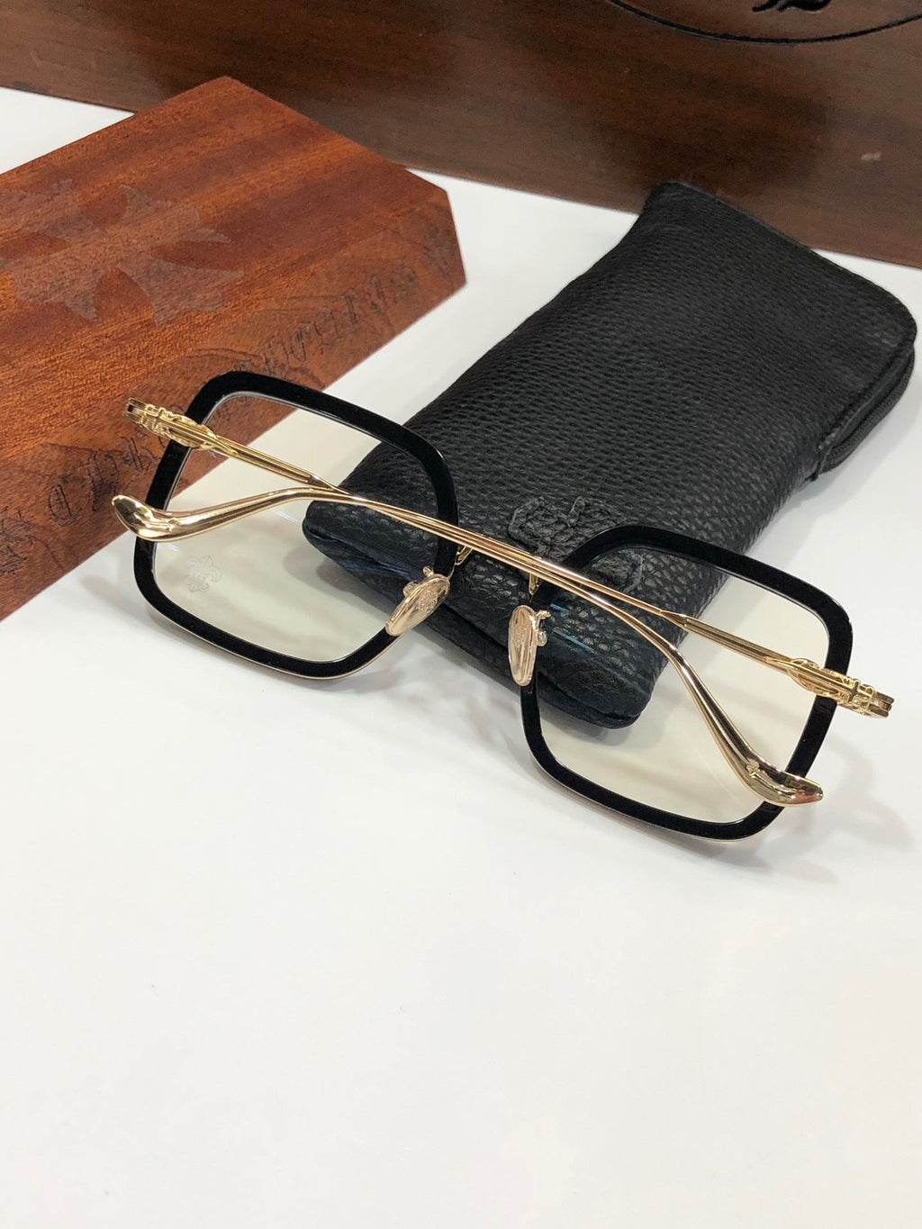 CHH Chrome Hearts Glasses Stylish and simple large frame glasses frame