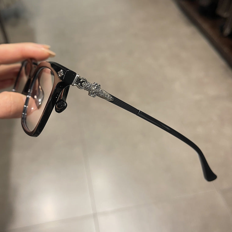 CHH Chrome Hearts Glasses Square Full Frame Personalized Myopia Glasses Frame