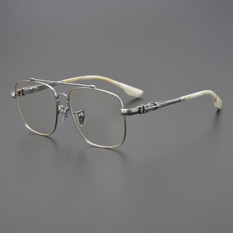 CHH Chrome Hearts Glasses Japanese pure titanium double beam myopia glasses frame