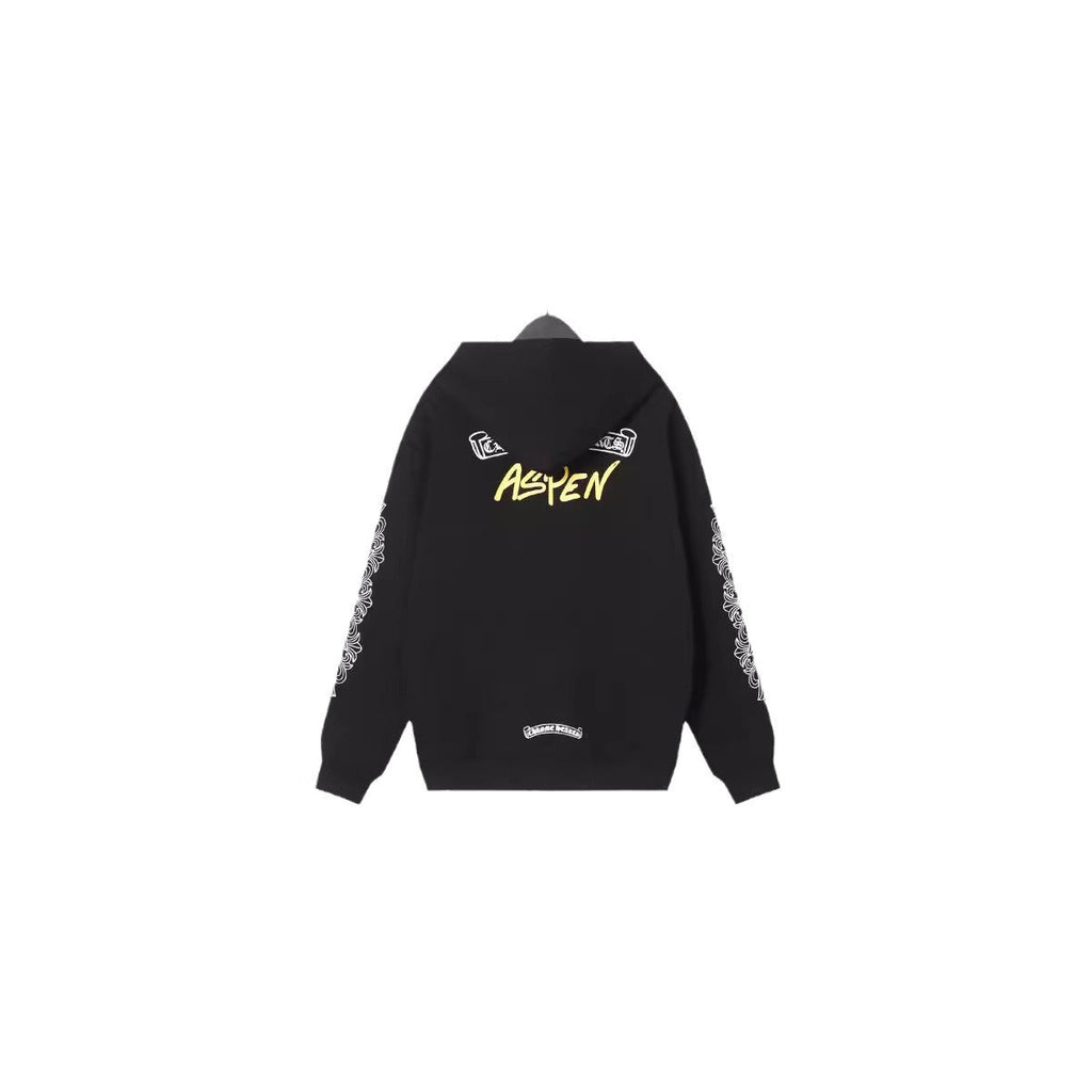 CHH Chrome Heart Hoodie Crowe hooded sweater loose casual cardigan hooded