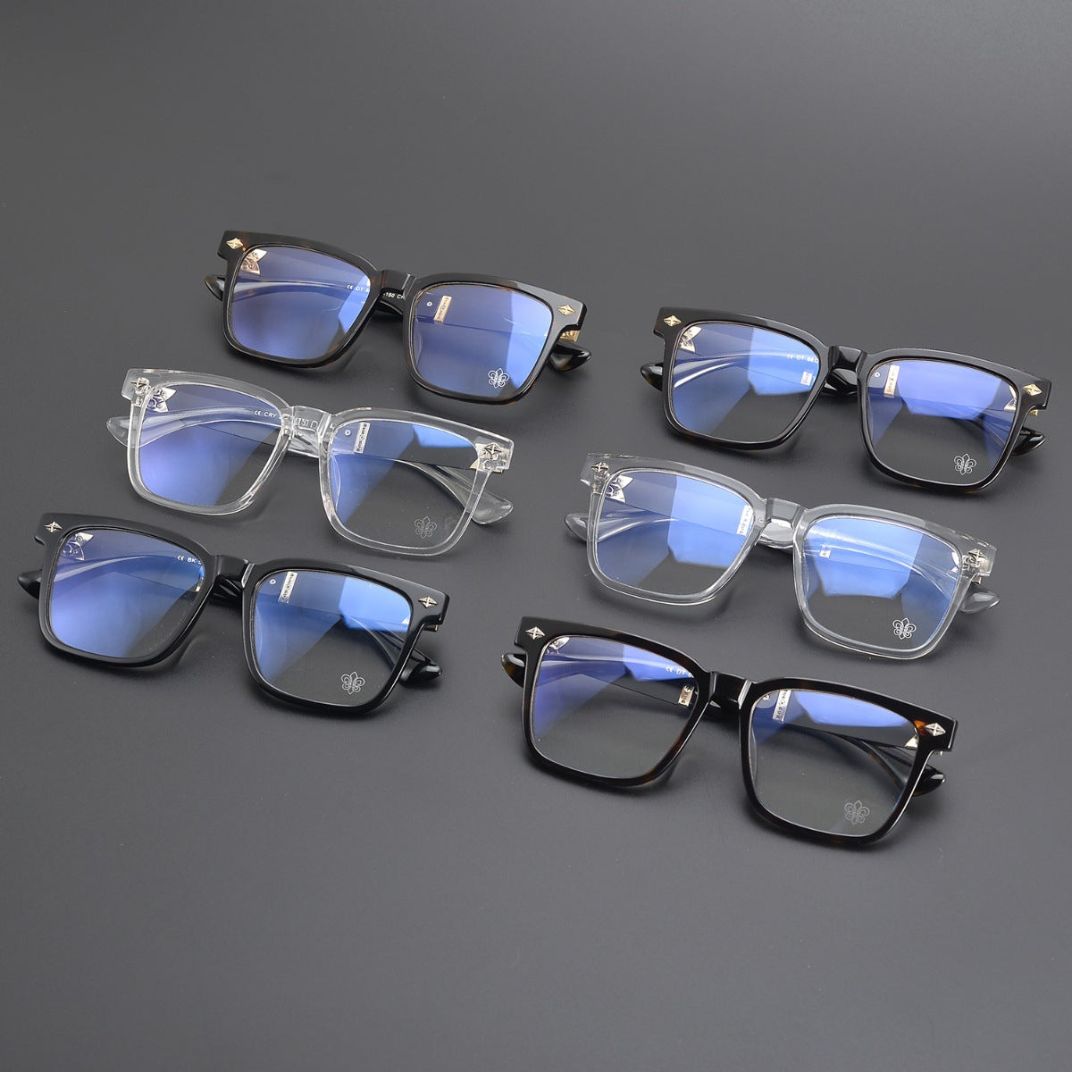 CHH Chrome Hearts Glasses Large Frame Myopia Glasses Frame