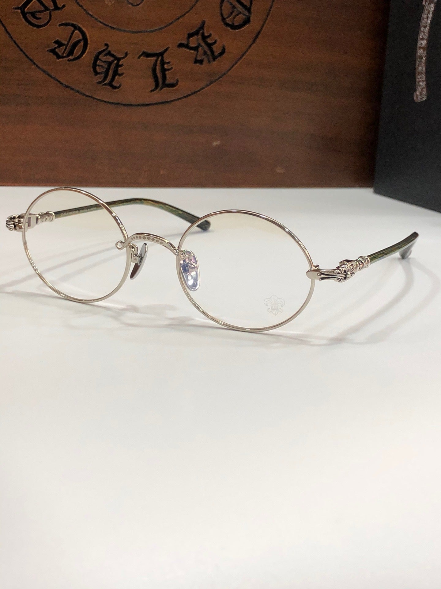 CHH Chrome Hearts Glasses Vintage Small Fresh Round Frame Glasses Frame