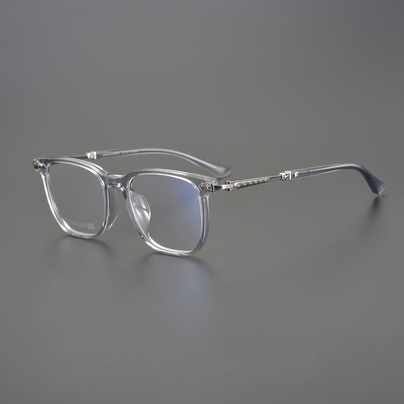 CHH Chrome Hearts Glasses Vintage Pure Titanium Black Frame Glasses