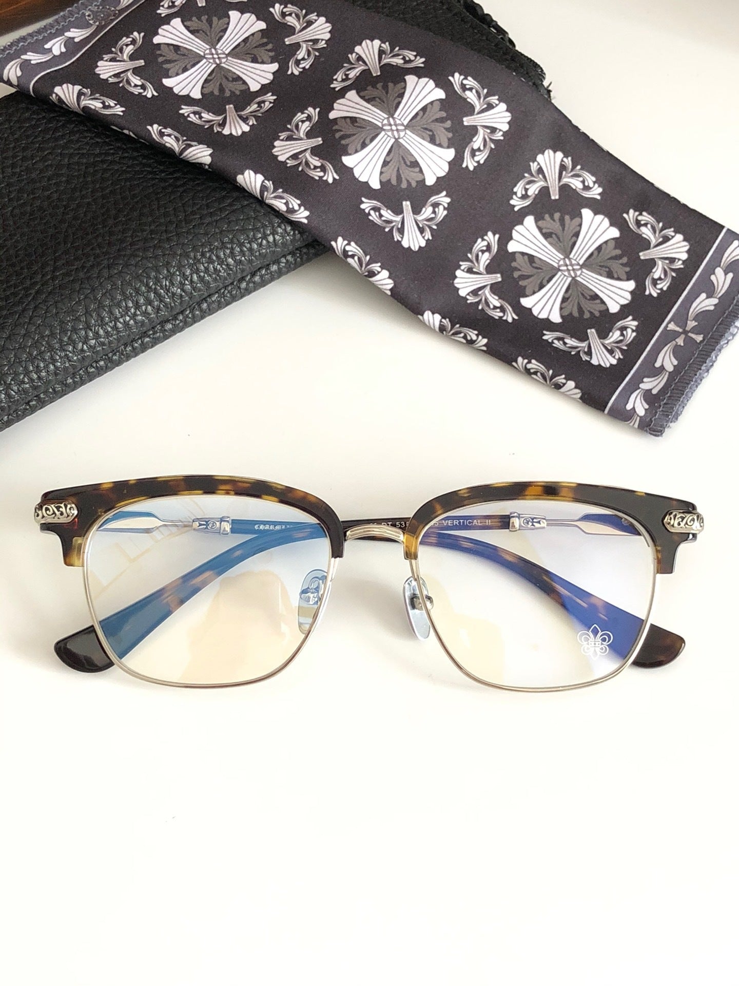 CHH Chrome Hearts Glasses Light Luxury Classic Vintage Full Frame Glasses Frame