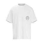 CHH Chrome Heart T Shirts Summer Horseshoe Cross Print Short Sleeve T-Shirt
