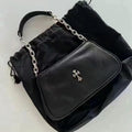 Chh Chrome Heart Leather Bag Shoulder Underarm Bag